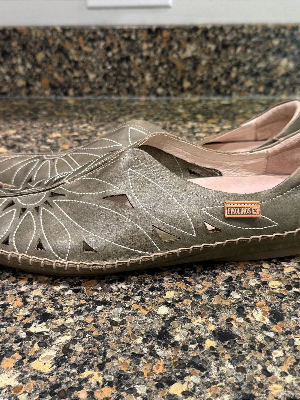 Pikolinos Olive Green Slip-On Women's Shoes Jerez size 40